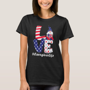 Liebe Pflegekraft Leben Krankenschwester Stethosko T-Shirt