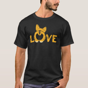 Liebe Pfoten Rasse Corgi Hintern Krallen Bellen Ha T-Shirt