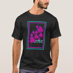 LIEBE Phantastisch Retro Herz Vapor Wave Designs p T-Shirt