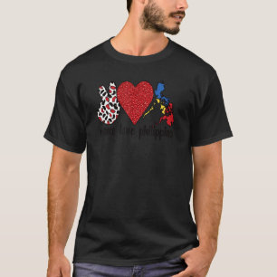 Liebe Philippinen stolz philippinische Flagge Fili T-Shirt