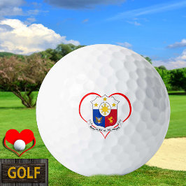 Liebe Philippines Golf Balls, philippinische Flagg Golfball