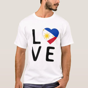 Liebe - philippinische Flagge T-Shirt