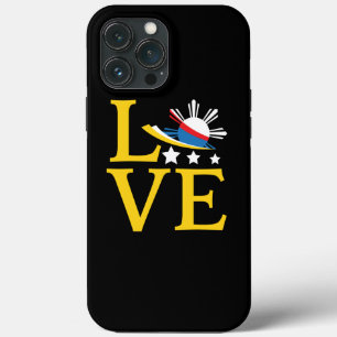 Liebe - Philippinische Flagge Typografie Kunst Case-Mate iPhone Hülle