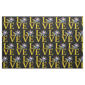 Liebe - Philippinische Flagge Typografie Kunst Stoff (Fat Quarter (45,7 x 55,9 cm))
