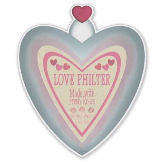 Liebe Philter Sticker (Vorderseite)