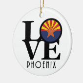 LIEBE Phoenix Arizona Keramik Ornament (Links)