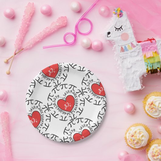 Liebe Pi 3.14 Papierplatte Pappteller (Party)