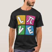 LIEBE PI Pop Art Match Design T-Shirt (Vorderseite)