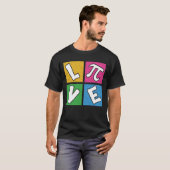 LIEBE PI Pop Art Match Design T-Shirt (Vorne ganz)