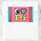 Liebe Pi Rechteckiger Aufkleber (Tasche)