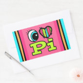 Liebe Pi Rechteckiger Aufkleber (Umschlag)