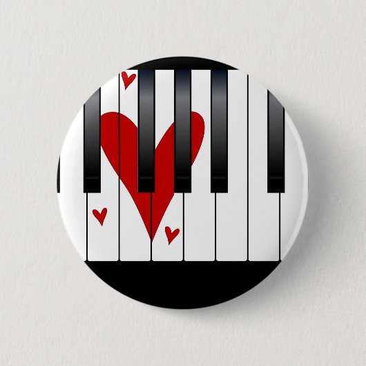 Liebe Piano Button (Vorderseite)