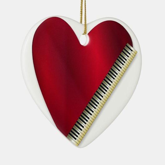 Liebe Piano Keramik Ornament (Rechts)