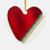 Liebe Piano Keramik Ornament (Vorne)