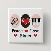 Liebe Piano Taste Button (Vorderseite)