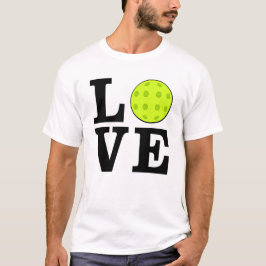 Liebe Picklebal - Schwarzer Text T-Shirt