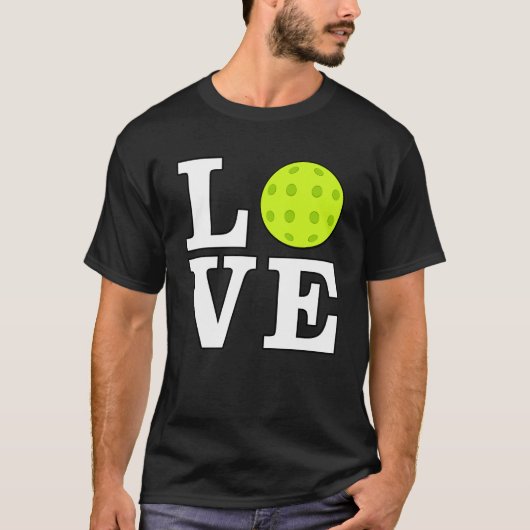 Liebe Picklebal - Weißer Text T-Shirt (Vorderseite)
