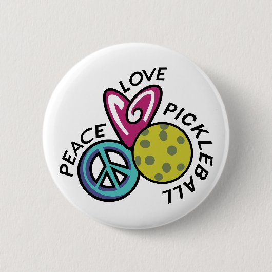 Liebe Pickleball Button (Vorderseite)