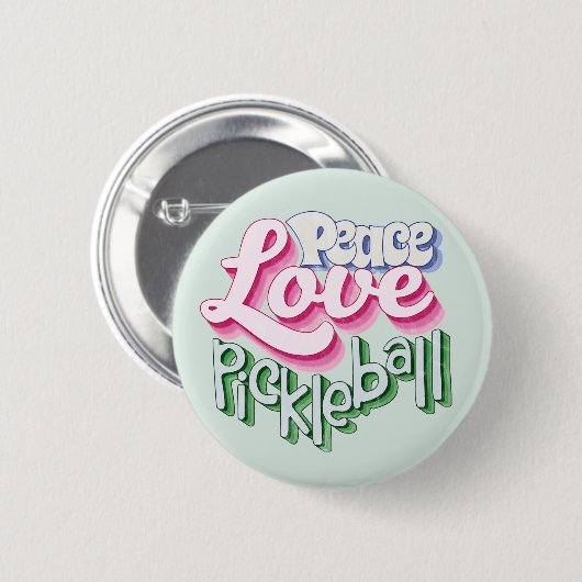 Liebe Pickleball Button (Vorne & Hinten)