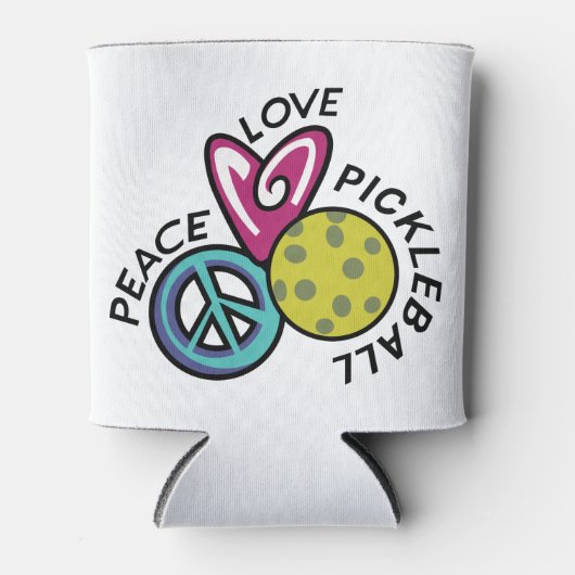Liebe Pickleball Dosenkühler (Vorderseite)