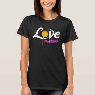 Liebe Pickleball Female Player Womens Pickle Ball T-Shirt