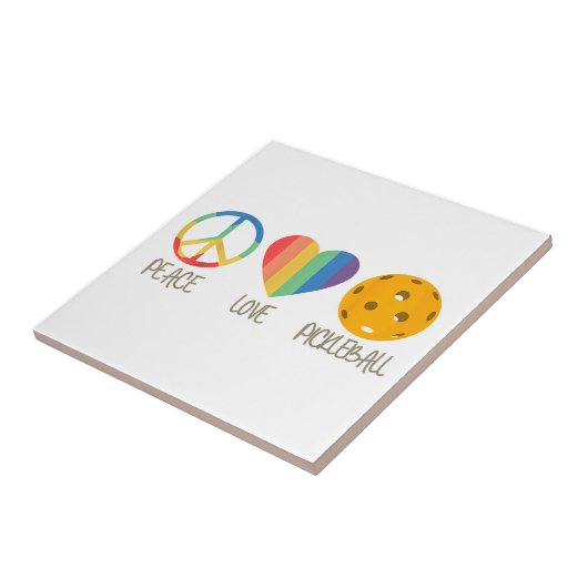 Liebe Pickleball Fliese (Seite)