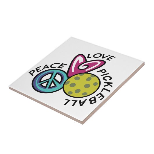 Liebe Pickleball Fliese (Seite)