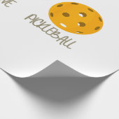 Liebe Pickleball Geschenkpapier (Ecke)