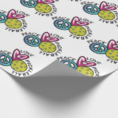 Liebe Pickleball Geschenkpapier (Ecke)