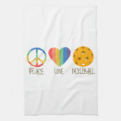 Liebe Pickleball Geschirrtuch (Vertikal)