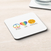 Liebe Pickleball Getränkeuntersetzer (Linke Seite)