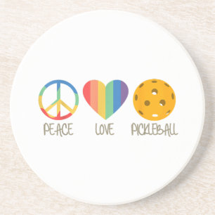 Liebe Pickleball Getränkeuntersetzer