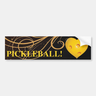 Liebe Pickleball! Herz-Autoaufkleber mit Strudel Autoaufkleber
