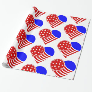 liebe pickleball herz geschenkpapier