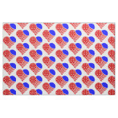 Liebe-Pickleball-Herz Stoff (Fat Quarter (45,7 x 55,9 cm))