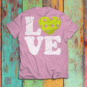 Liebe Pickleball Herz T-Shirt