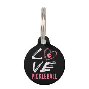 Liebe Pickleball Herzstück Pickle Ball Girl Haustiermarke