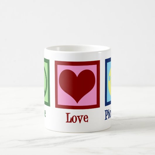 Liebe Pickleball Kaffeetasse (Mittel)