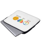 Liebe Pickleball Laptopschutzhülle (Vorne Knopf)
