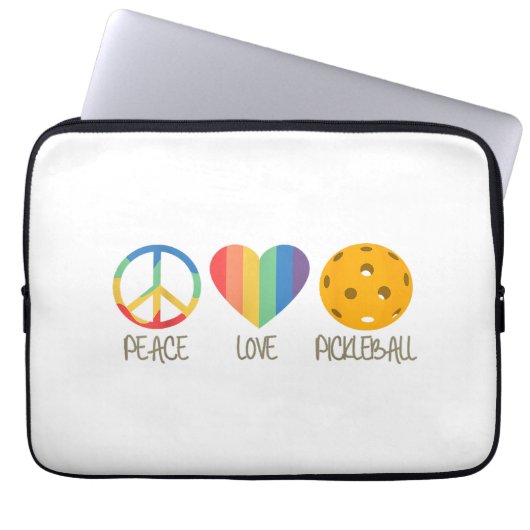 Liebe Pickleball Laptopschutzhülle (Vorderseite)
