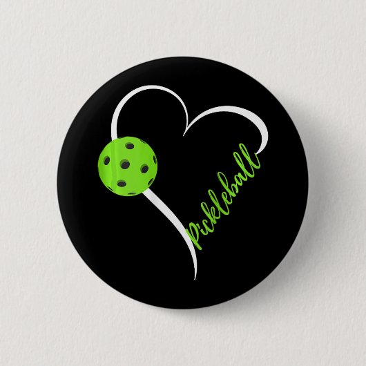Liebe Pickleball - Niedliches Pickleball-Match Button (Vorderseite)