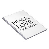 Liebe Pickleball Notizblock (Rechte Seite)