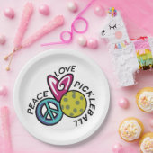 Liebe Pickleball Pappteller (Party)