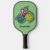 Liebe Pickleball Personalisiert Schläger (Vorderseite)