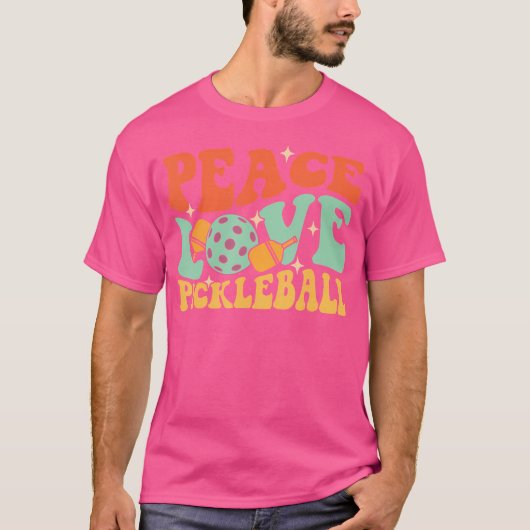 Liebe Pickleball - Pickleball P T-Shirt (Vorderseite)