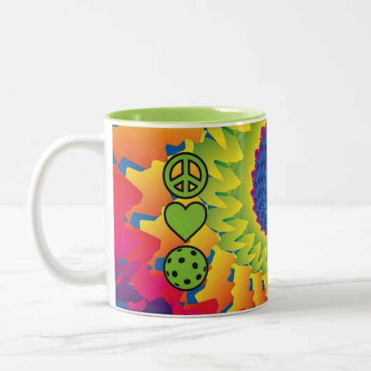 Liebe Pickleball Pickleball Tasse (Links)