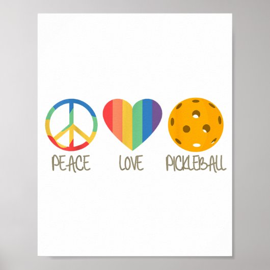 Liebe Pickleball Poster (Vorne)