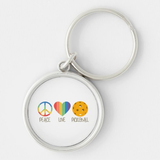 Liebe Pickleball Schlüsselanhänger (Vorne)