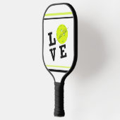 Liebe Pickleball-Script Vorname Pickleball Schläger (Links)