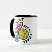 Liebe Pickleball Tasse (Vorderseite Links)